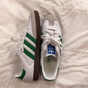 adidas Men’s Sambas Green Stripes